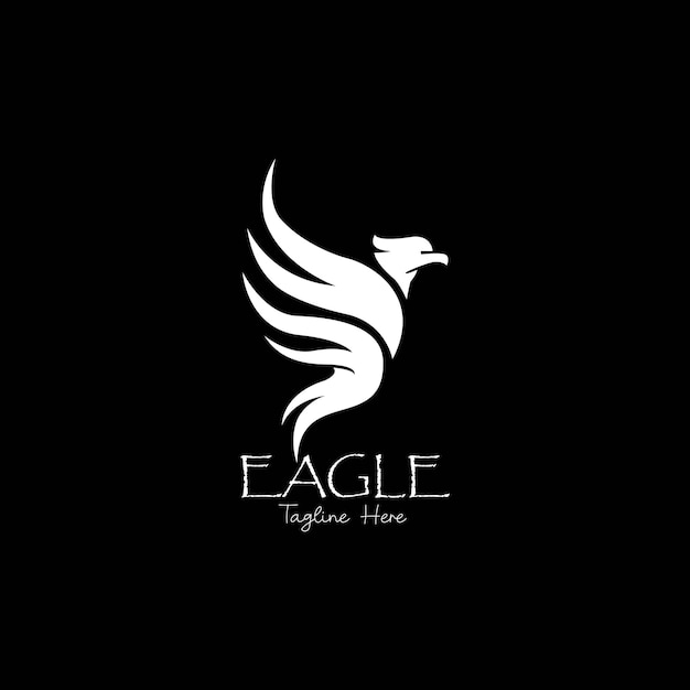 Logo Aigle Vector Noir Antécédent