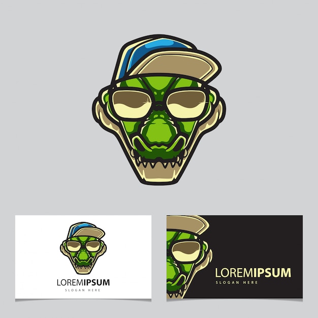 Logo Alligator Hipster