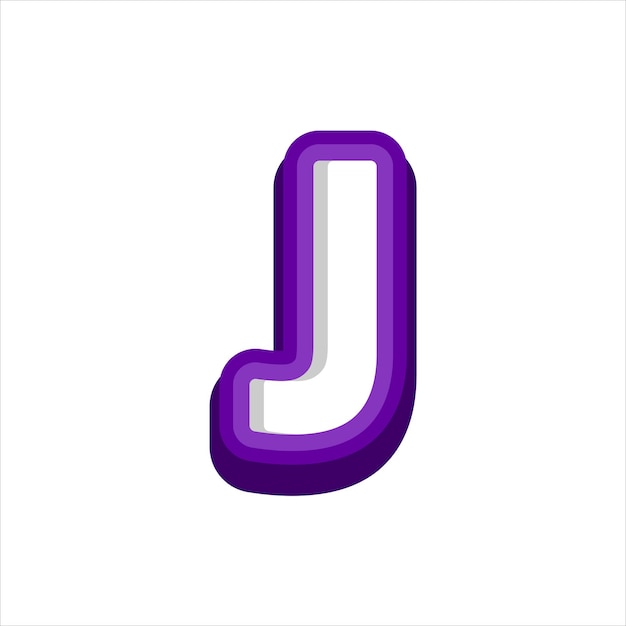 Vecteur logo alphabet j