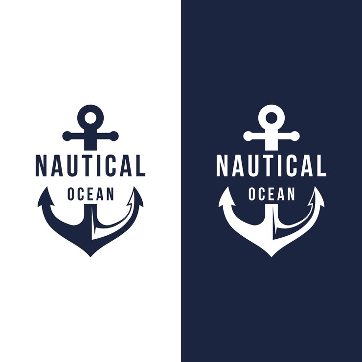 Vecteur le logo de l'ancre rétro vintagelogo pour l'étiquette d'entreprise insigne d'expédition nautique