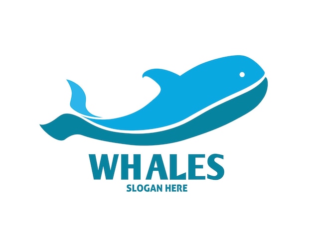 Logo Animal Poisson Baleine