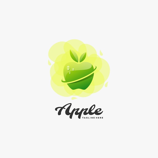 Logo Apple Gradient Style Coloré.