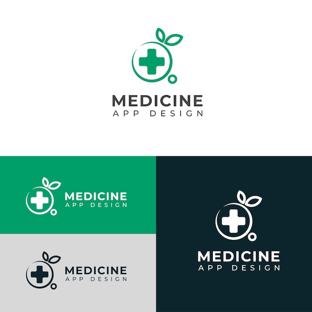 Le logo de l'application de médecine créative Craetive Consultation médicale en soins de santé modèle de conception du logo