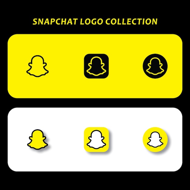 Vecteur le logo des applications de médias sociaux snapchat