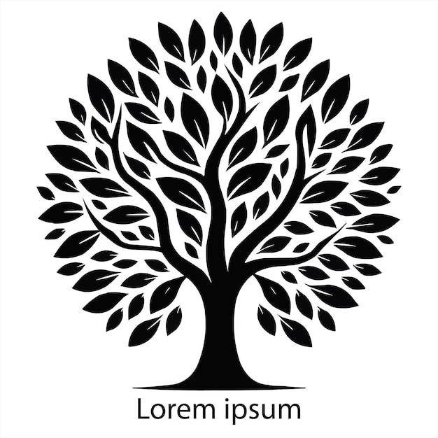 Vecteur logo de l'arbre