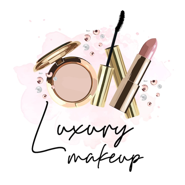 Vecteur le logo de l'artiste de maquillage est un vecteur de luxe.