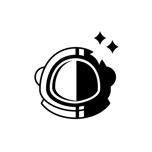 Vecteur le logo de l'astronaute