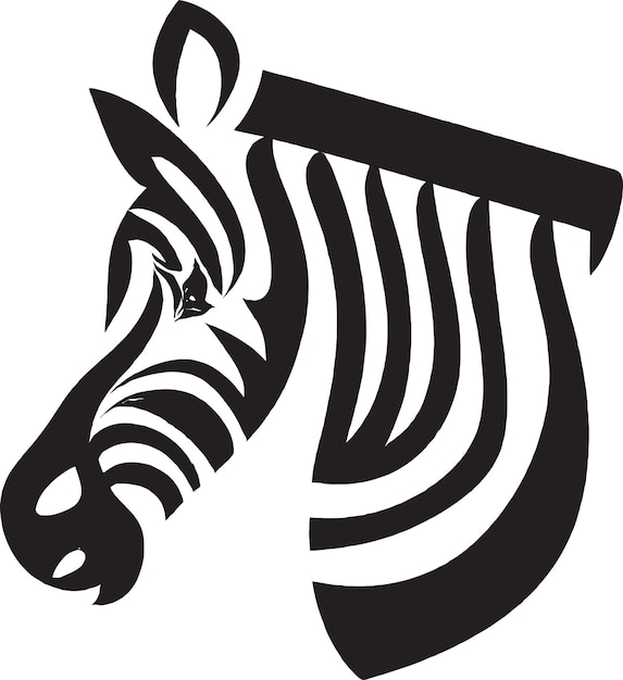 Le logo audacieux du zèbre pour une organisation de conservation des animaux