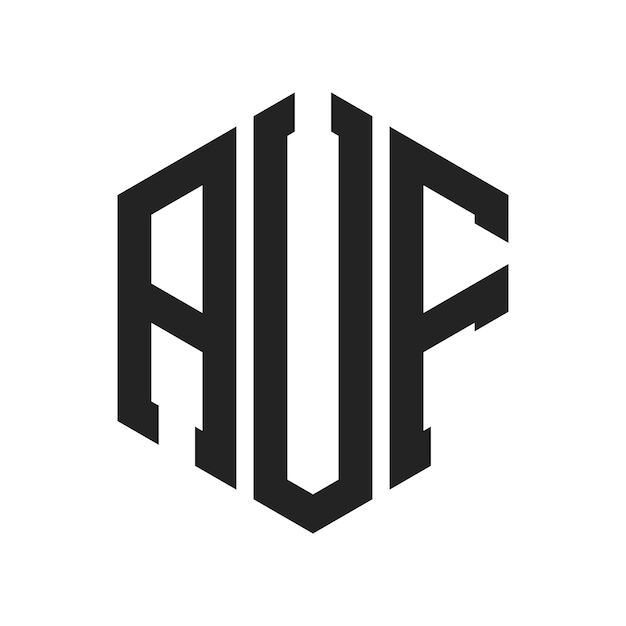 Le logo de l'AUF est constitué d'une lettre initiale, d'un monogramme et d'une forme hexagonale.