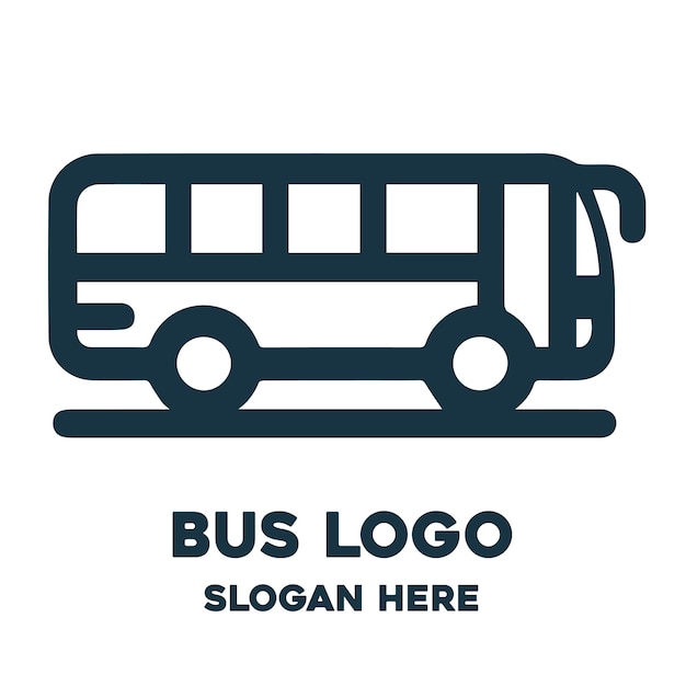 Vecteur le logo de l'autobus