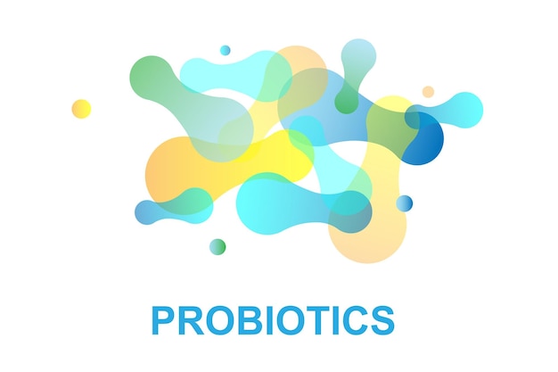 Logo de bactéries probiotiques