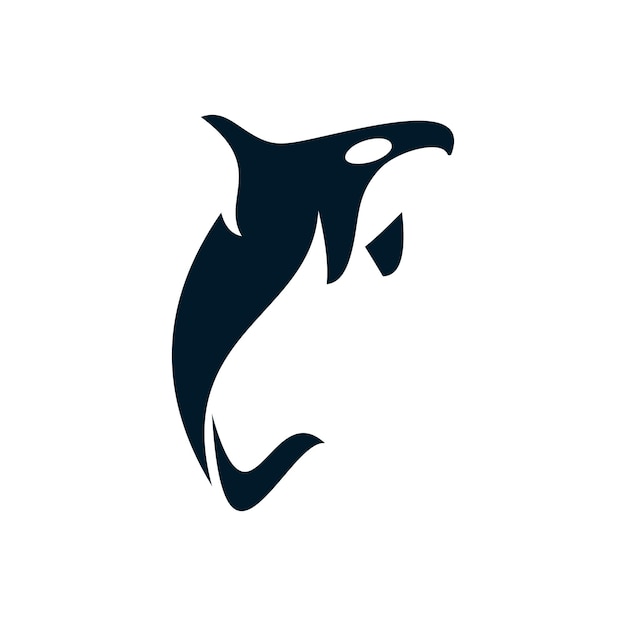 Logo baleine et espace négatif