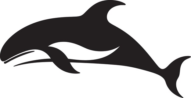 Vecteur le logo de la baleine sublime surge est conçu comme l'icône d'une baleine emblématique.