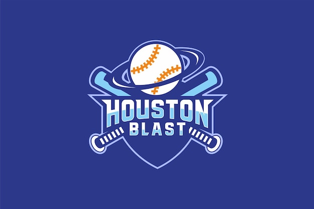 Logo De Baseball Avec Emblème