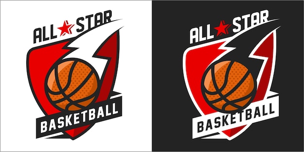 Logo De Basketball Coloré