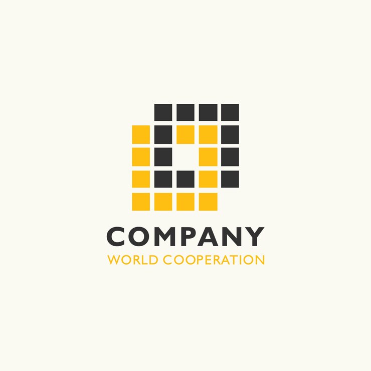 Un logo de bâtiment carré