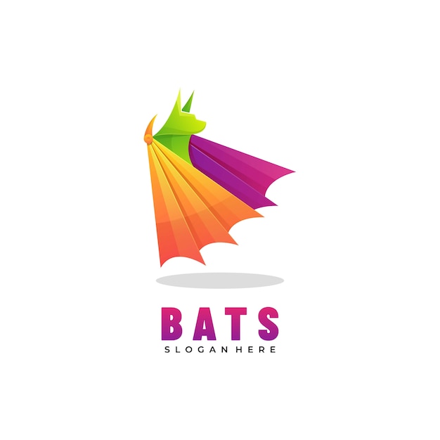 Logo Bats Gradient Style coloré.