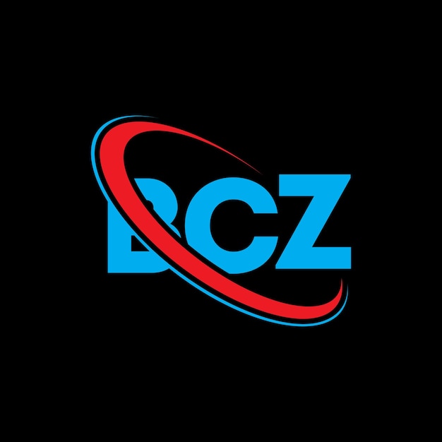 Vecteur le logo bcz, la lettre bcz, les initiales, le logo bcz lié au cercle et au monogramme en majuscules, le logo de la typographie bcz pour les entreprises technologiques et la marque immobilière.