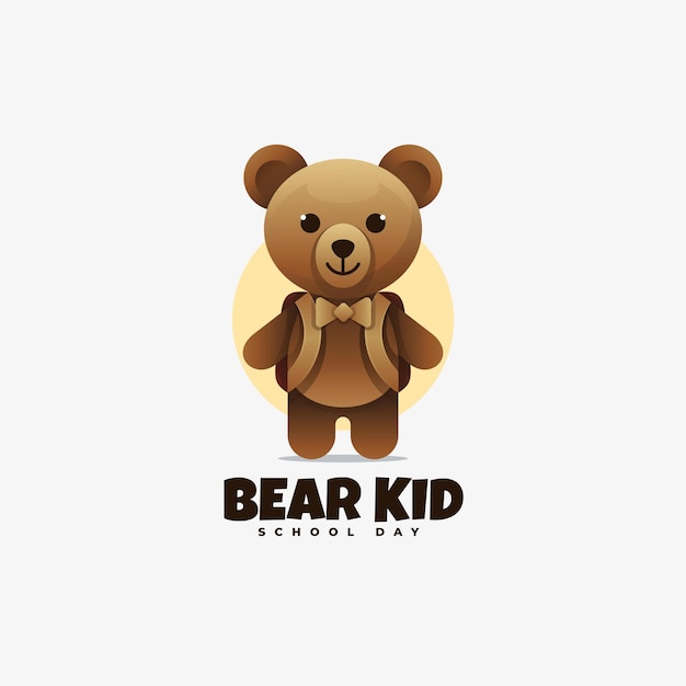 Logo Bear Kid Style Dégradé.