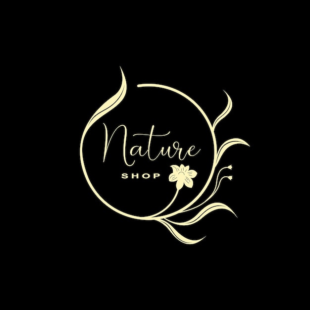 Vecteur logo beauté et nature