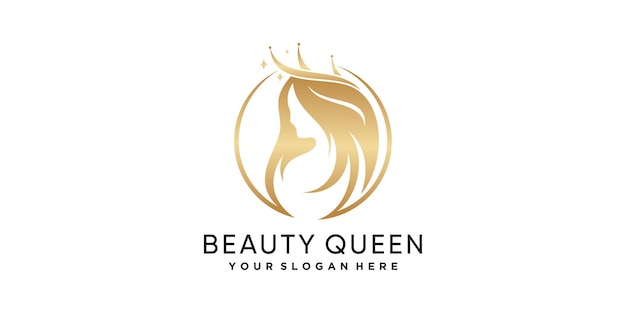 Logo De Beauté Pour Les Femmes Avec Vecteur Premium Concept Moderne Et Unique