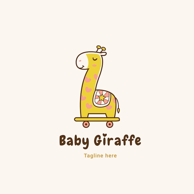 logo bébé girafe