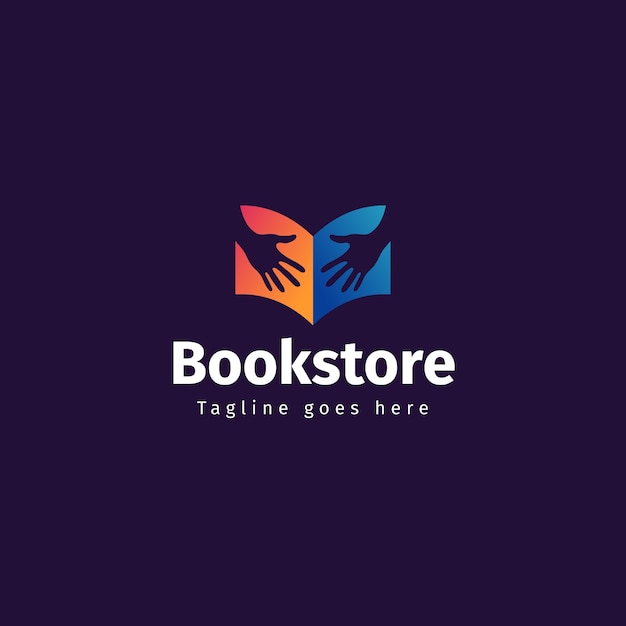 Logo de bibliothèque dégradé