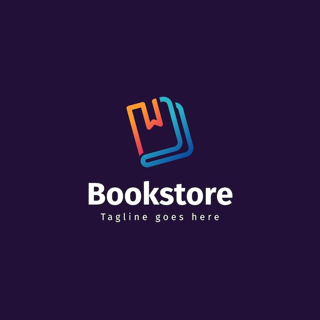 Logo de bibliothèque dégradé