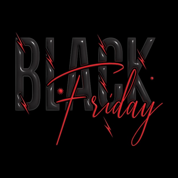 Vecteur un logo black friday avec un fond rouge et les mots black friday dessus.