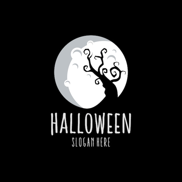 Logo Blanc De Halloween