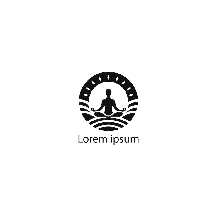 Vecteur un logo blanc avec une image d'un homme dessus