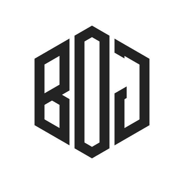Le logo de la BOJ est constitué d'une lettre initiale, d'un monogramme et d'une forme hexagonale.