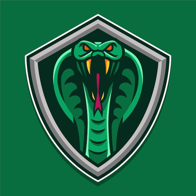 Logo De Bouclier De Serpent