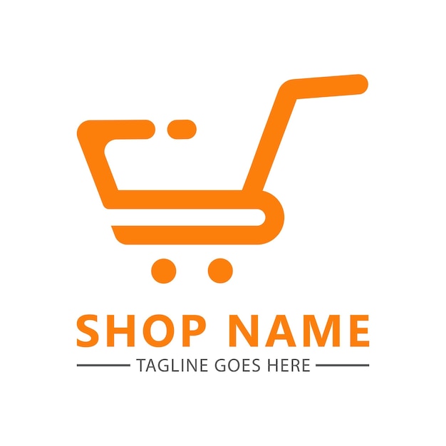 Logo De La Boutique En Ligne. Logo De Commerce électronique