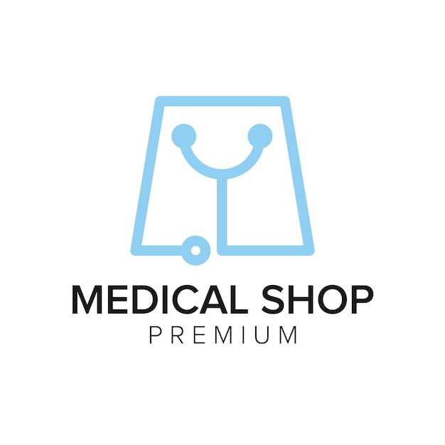 Vecteur logo de la boutique médicale