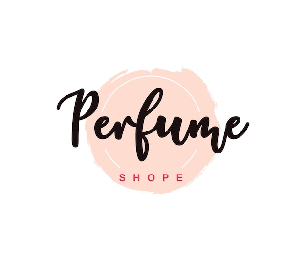 Logo de boutique de parfum de style minimaliste