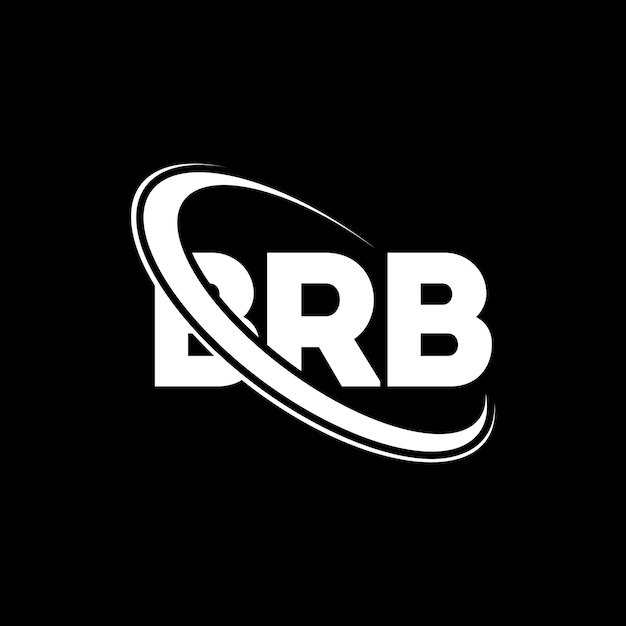 Le logo BRB, la lettre BRB, les initiales BRB, le logo BRB lié à un cercle et à un monogramme en majuscules, la typographie BRB pour les entreprises technologiques et la marque immobilière.