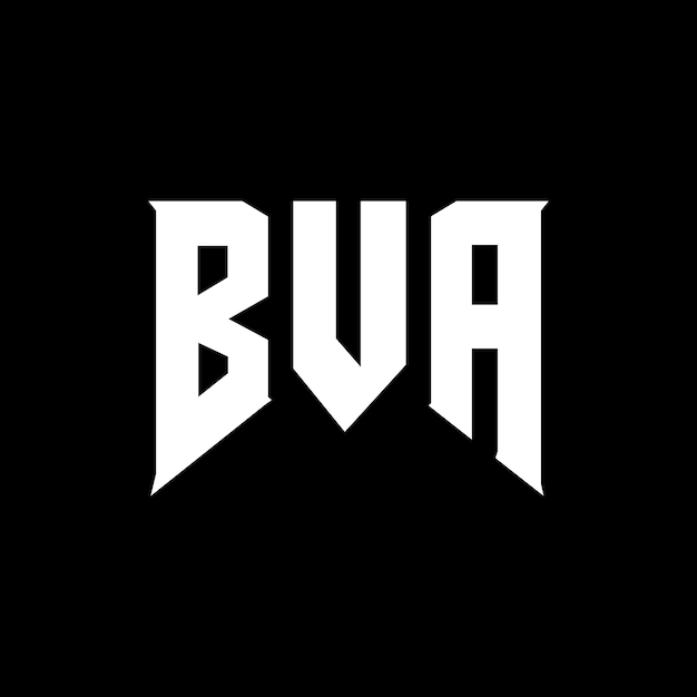 Le logo BVA est une combinaison de couleurs en noir et blanc, le logo BVA vectoriel, l'icône BVA, l'alphabet BVA et la typographie.