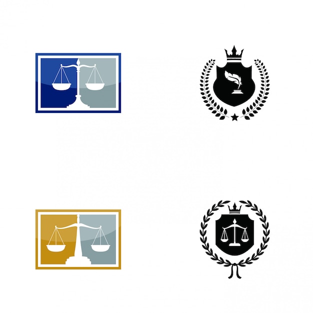 Vecteur logo de cabinet d'avocats