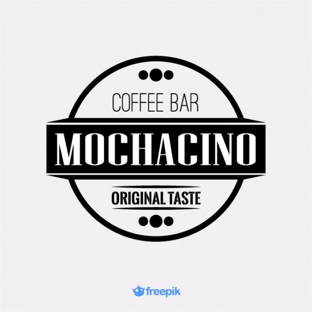 Vecteur logo café bar mochacino