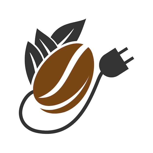 Logo de café Tasse à café et modèle de logo Coffee Been Icône Illustration Identité de marque Illustration isolée et plate Graphique vectoriel