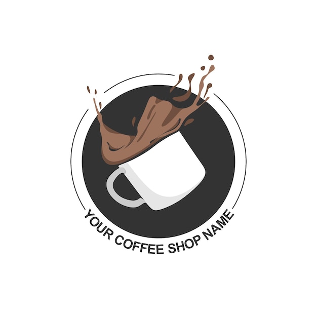 Vecteur logo de café