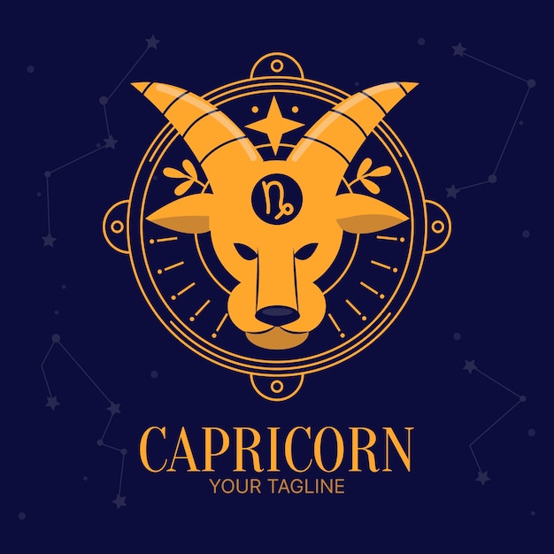 Vecteur logo capricorne