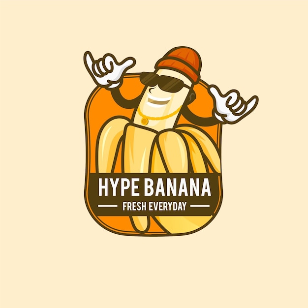 Logo De Caractère Banane