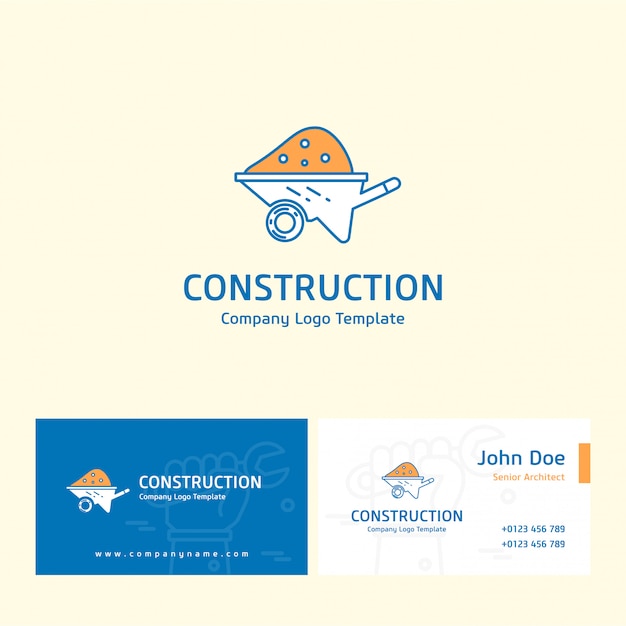 Logo Et Carte De Construction