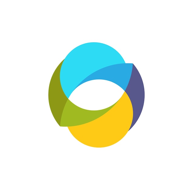 Logo en cercle coloré