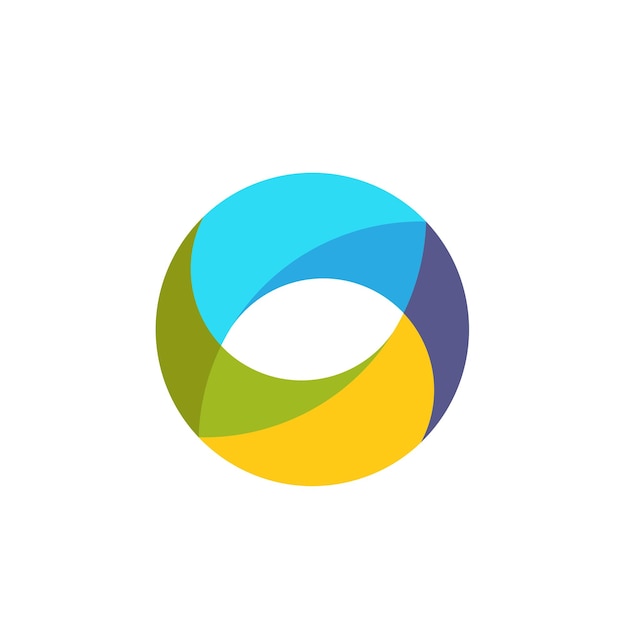 Logo en cercle coloré