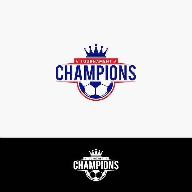 Vecteur logo de champion de football