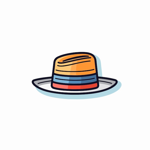 Logo de chapeau coloré avec le titre "chapeau coloré"