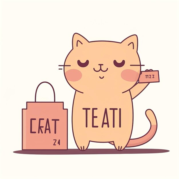 Vecteur logo chat taxe